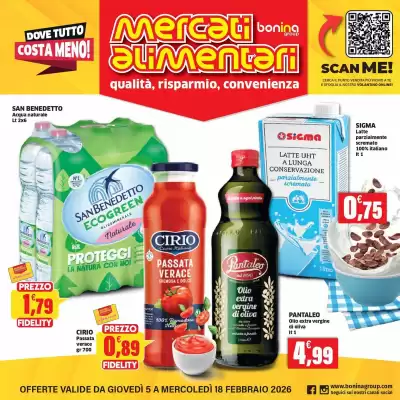 Volantino Mercati Alimentari (valido fino al 18-02)