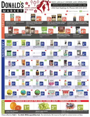 Donald's Market flyer (valid until 18-02)
