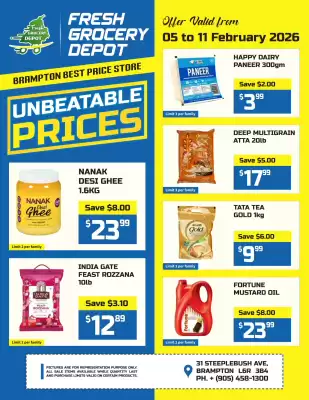 Fresh Grocery Depot flyer (valid until 11-02)