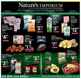 Nature's Emporium flyer Page 1
