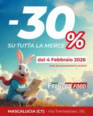 Volantino Franzy's Food (valido fino al 8-02)
