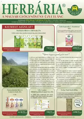 Herbária akciós újság (érvényes eddig: 19-02)