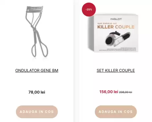 Magazine INGLOT (valid până la 18-02)