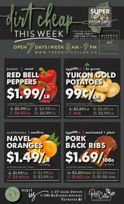 The Root Cellar flyer (valid until 11-02)