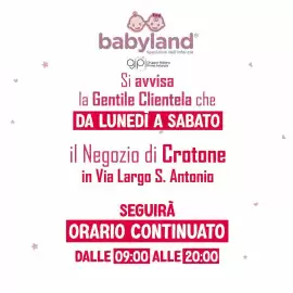 Volantino Babyland Pagina 1