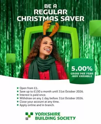 Yorkshire Building Society leaflet (valid until 31-10)
