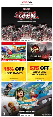 EB Games flyer (valid until 11-02)