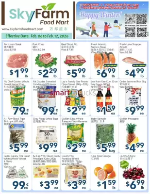 SkyFarm Food Mart flyer (valid until 12-02)