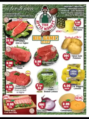 The Apple Market flyer (valid until 8-02)