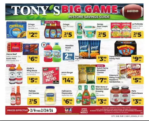 Tony’s Fresh Market weekly ad