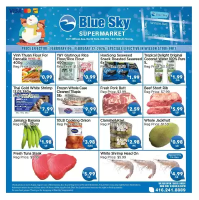 Blue Sky Supermarket flyer (valid until 12-02)