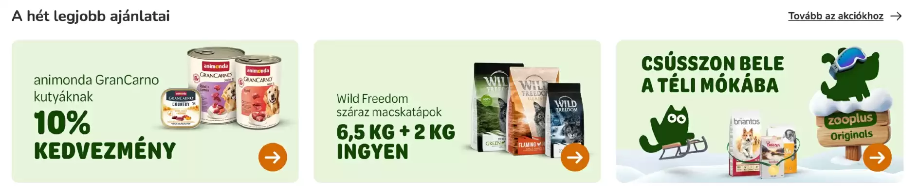 ZooPlus akciós újság (érvényes eddig: 9-02)