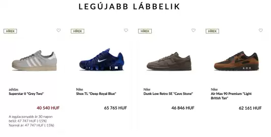 Warsaw sneaker store akciós újság Oldal 1