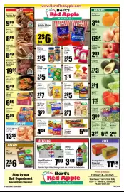 Bert's Red Apple weekly ad week 6 Page 1