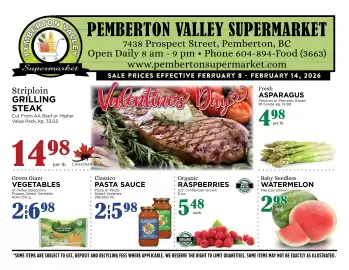 Pemberton Valley Supermarket flyer week 7 Page 1