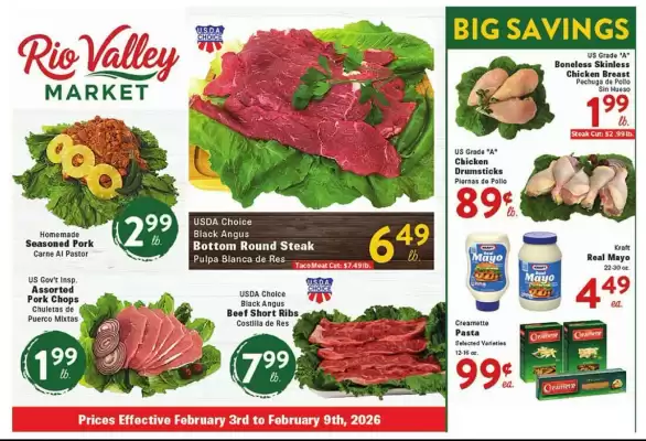 Rio Valley Market weekly ad (valid until 9-02)