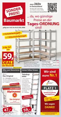 Sonderpreis Baumarkt Prospekt (gültig bis 20-02)