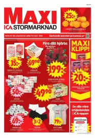 ICA Maxi reklamblad vecka 7 Sida 1