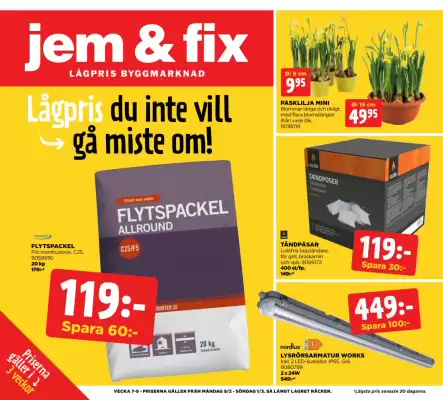 Jem&Fix reklamblad
