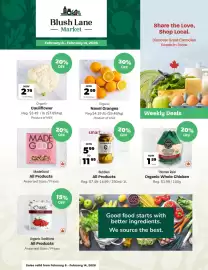 Blush Lane Organics flyer week 7 Page 1