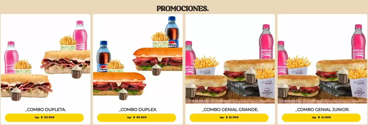 Catálogo Sandwich Gourmet (válido hasta 28-02)