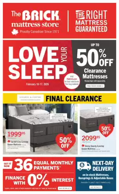 The Brick flyer (valid until 18-02)