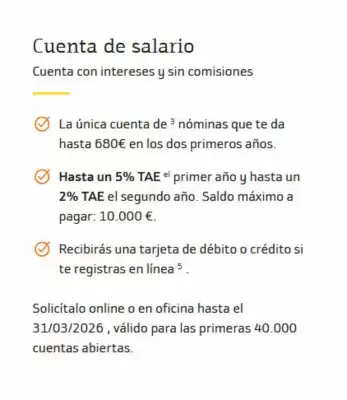 Folleto Evo Banco (válido hasta el 31-03)