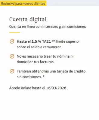 Folleto Bankinter (válido hasta el 16-03)