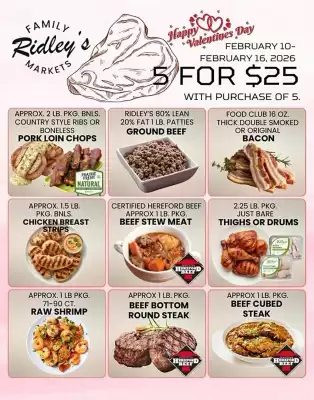 Ridley's Family Markets weekly ad (valid until 16-02)