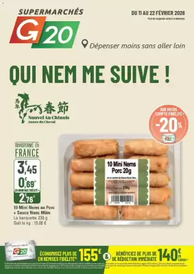 Catalogue G20 (valable jusqu'au 22-02)