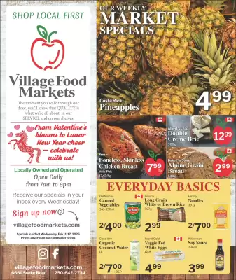 Village Food Markets flyer (valid until 17-02)