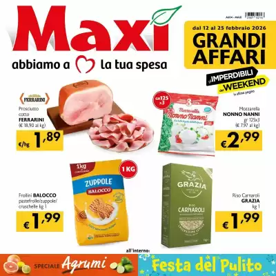 Volantino Maxi Supermercati (valido fino al 25-02)