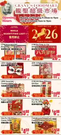 Grant's Foodmart flyer week 7 Page 1