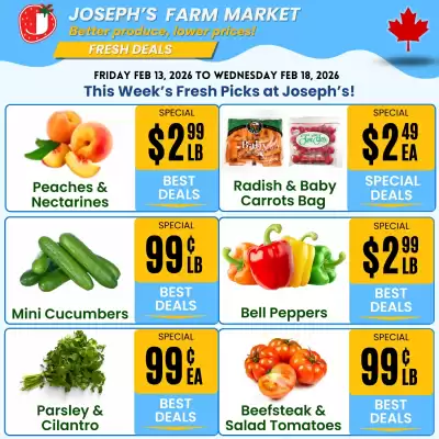 Joseph's Farm Market flyer (valid until 18-02)