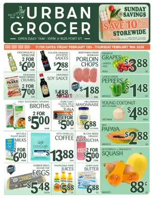 Urban Grocer flyer (valid until 19-02)