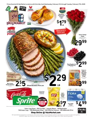Valu Market weekly ad (valid until 17-02)
