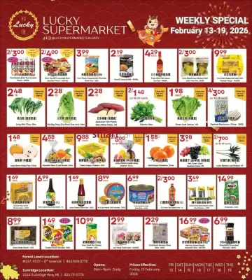 Lucky Supermarket flyer (valid until 19-02)