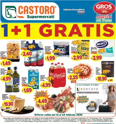 Volantino Il Castoro Supermercati (valido fino al 24-02)