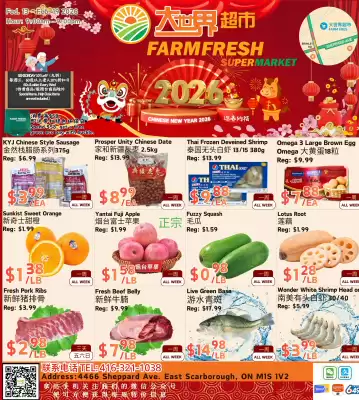 Farm Fresh Supermarket flyer (valid until 19-02)