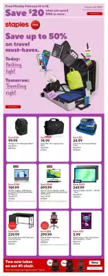 Staples flyer (valid until 19-02)