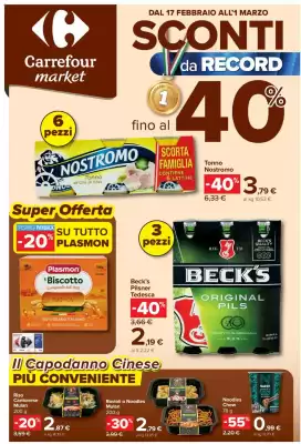 Volantino Carrefour Market (valido fino al 1-03)