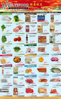 MultiFood Supermarket flyer (valid until 19-02)