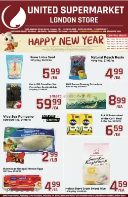 United Supermarket flyer (valid until 19-02)