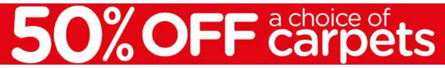 Carpetright leaflet Page 1