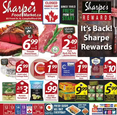 Sharpe's Food Market flyer (valid until 18-02)