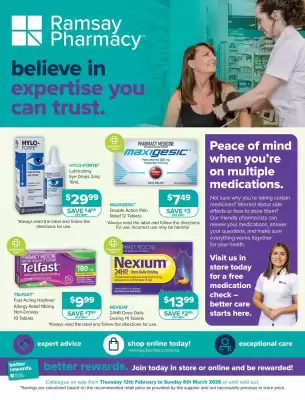 Ramsay Pharmacy catalogue (valid until 8-03)
