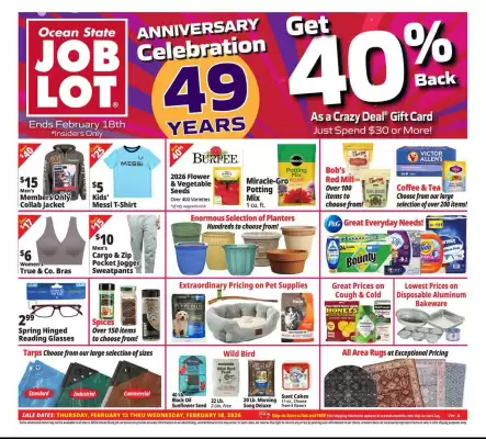 Ocean State Job Lot flyer