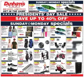 Dunham's Sports weekly ad week 7 Page 1