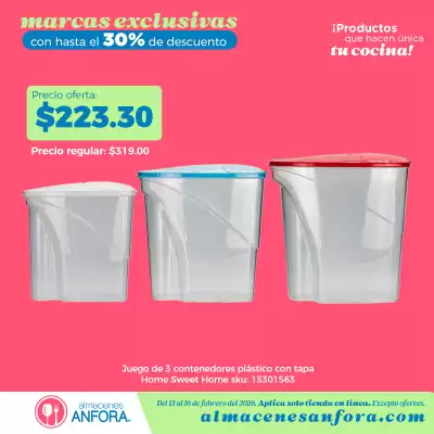 Catálogo Almacenes Anfora (válido hasta 16-02)