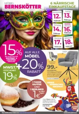 Möbel Bernskötter Prospekt (gültig bis 18-02)